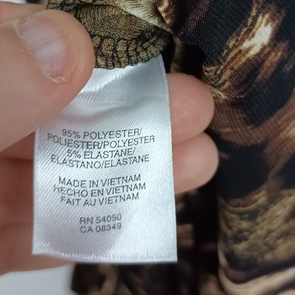 2/$30 JONES NEW YORK Mobwife Cheetah Leopard Print Sleeveless Dress (#422) - Picture 7 of 8